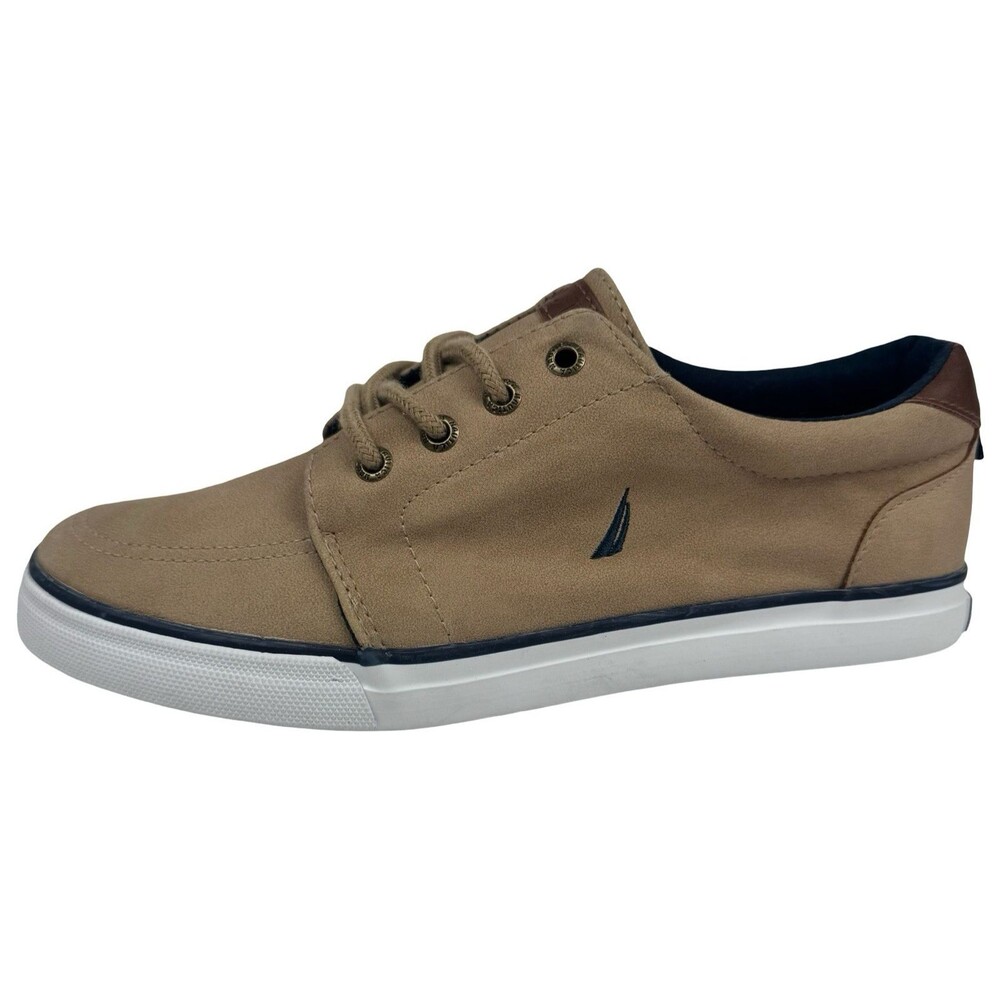 Nautica Berrian Boys Size 5 Sneaker Shoes Youth Casual Lace Up Brown New